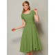 Modern Bateau Short Sleeves Ruffles Short Chiffon Bridesmaid Dresses