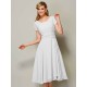 Modern Bateau Short Sleeves Ruffles Short Chiffon Bridesmaid Dresses