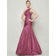 Classy Sleeveless One Shoulders Pleats Long Taffeta Bridesmaid Dresses