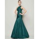 Classy Sleeveless One Shoulders Pleats Long Taffeta Bridesmaid Dresses