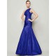 Classy Sleeveless One Shoulders Pleats Long Taffeta Bridesmaid Dresses