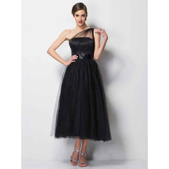 Classy Sleeveless One Shoulders Pleats Short Bridesmaid Dresses