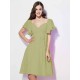 Gorgeous Sweetheart Short Sleeves Ruffles Short Chiffon Bridesmaid Dresses