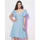 Gorgeous Sweetheart Short Sleeves Ruffles Short Chiffon Bridesmaid Dresses