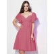 Gorgeous Sweetheart Short Sleeves Ruffles Short Chiffon Bridesmaid Dresses