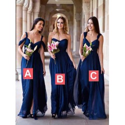 Amazing Chiffon Sleeveless Bridesmaid Dresses
