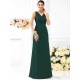 V-Neck Elegant Pleats Sleeveless Long Chiffon Bridesmaid Dresses