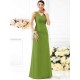 V-Neck Elegant Pleats Sleeveless Long Chiffon Bridesmaid Dresses