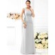 V-Neck Elegant Pleats Sleeveless Long Chiffon Bridesmaid Dresses