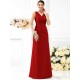 V-Neck Elegant Pleats Sleeveless Long Chiffon Bridesmaid Dresses