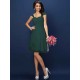 Charming Straps Pleats Sleeveless Short Chiffon Bridesmaid Dresses