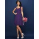 Charming Straps Pleats Sleeveless Short Chiffon Bridesmaid Dresses