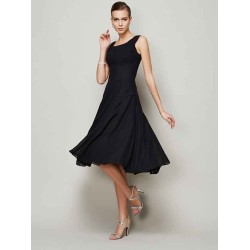 Charming Straps Sleeveless Pleats Short Chiffon Bridesmaid Dresses