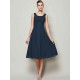 Charming Straps Sleeveless Pleats Short Chiffon Bridesmaid Dresses