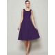 Charming Straps Sleeveless Pleats Short Chiffon Bridesmaid Dresses