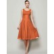 Charming Straps Sleeveless Pleats Short Chiffon Bridesmaid Dresses