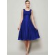 Charming Straps Sleeveless Pleats Short Chiffon Bridesmaid Dresses