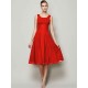 Charming Straps Sleeveless Pleats Short Chiffon Bridesmaid Dresses