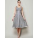 Charming Straps Sleeveless Pleats Short Chiffon Bridesmaid Dresses