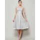 Charming Straps Sleeveless Pleats Short Chiffon Bridesmaid Dresses