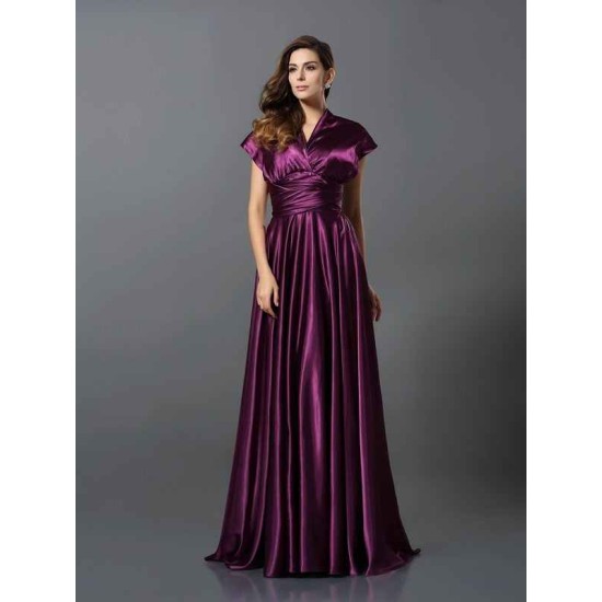 Charming Pleats Sleeveless Long Bridesmaid Dresses