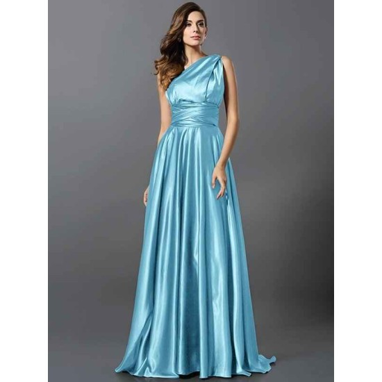 Charming Pleats Sleeveless Long Bridesmaid Dresses