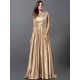 Charming Pleats Sleeveless Long Bridesmaid Dresses