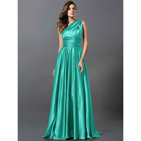 Charming Pleats Sleeveless Long Bridesmaid Dresses