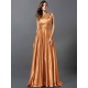 Charming Pleats Sleeveless Long Bridesmaid Dresses
