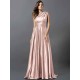 Charming Pleats Sleeveless Long Bridesmaid Dresses