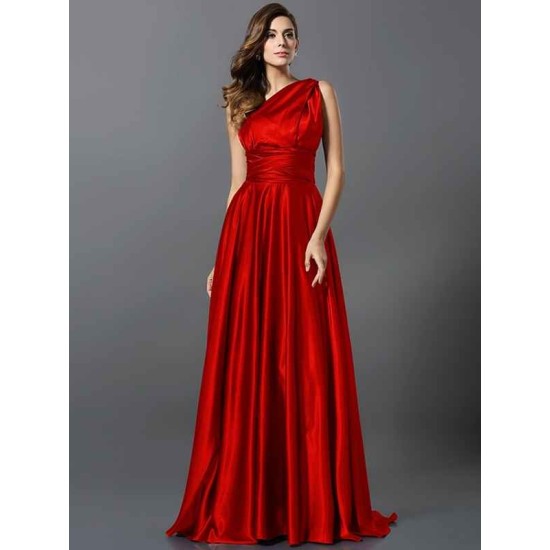 Charming Pleats Sleeveless Long Bridesmaid Dresses