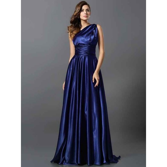 Charming Pleats Sleeveless Long Bridesmaid Dresses