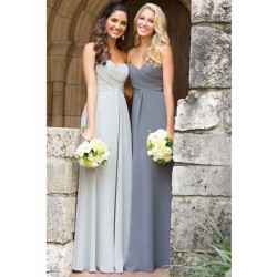 Charming Sleeveless Sweetheart Ruched Chiffon Bridesmaid Dresses