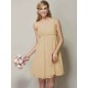 Classy Sleeveless One Shoulders Sash/Ribbon/Belt Short Chiffon Bridesmaid Dresses