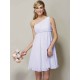 Classy Sleeveless One Shoulders Sash/Ribbon/Belt Short Chiffon Bridesmaid Dresses