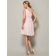 Classy Sleeveless One Shoulders Sash/Ribbon/Belt Short Chiffon Bridesmaid Dresses