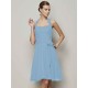 Charming Halter Sleeveless Pleats Bowknot Short Chiffon Bridesmaid Dresses