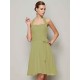 Charming Halter Sleeveless Pleats Bowknot Short Chiffon Bridesmaid Dresses