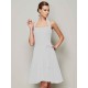Charming Halter Sleeveless Pleats Bowknot Short Chiffon Bridesmaid Dresses