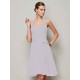 Charming Halter Sleeveless Pleats Bowknot Short Chiffon Bridesmaid Dresses