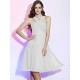 Charming Halter Sleeveless Pleats Short Chiffon Bridesmaid Dresses
