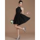 Charming Halter Sleeveless Lace Short/Mini Chiffon Bridesmaid Dresses