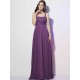 Charming Spaghetti Straps Sleeveless Pleats Long Chiffon Bridesmaid Dresses