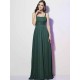 Charming Spaghetti Straps Sleeveless Pleats Long Chiffon Bridesmaid Dresses