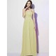 Charming Spaghetti Straps Sleeveless Pleats Long Chiffon Bridesmaid Dresses