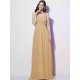 Charming Spaghetti Straps Sleeveless Pleats Long Chiffon Bridesmaid Dresses