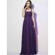 Charming Spaghetti Straps Sleeveless Pleats Long Chiffon Bridesmaid Dresses