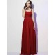 Charming Spaghetti Straps Sleeveless Pleats Long Chiffon Bridesmaid Dresses