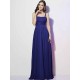 Charming Spaghetti Straps Sleeveless Pleats Long Chiffon Bridesmaid Dresses