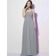 Charming Spaghetti Straps Sleeveless Pleats Long Chiffon Bridesmaid Dresses